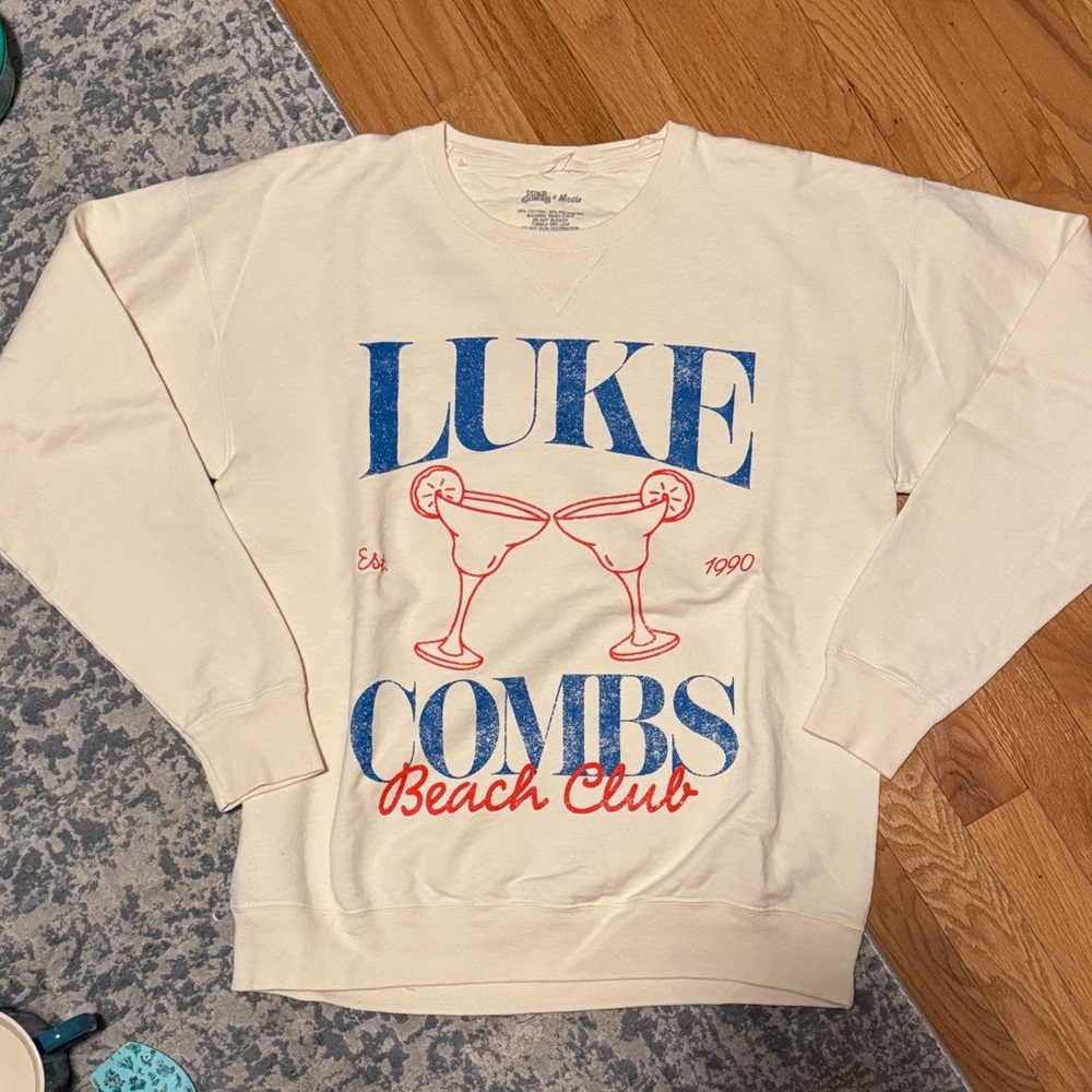 Luke combs. Graphic Cream Sweatshirt